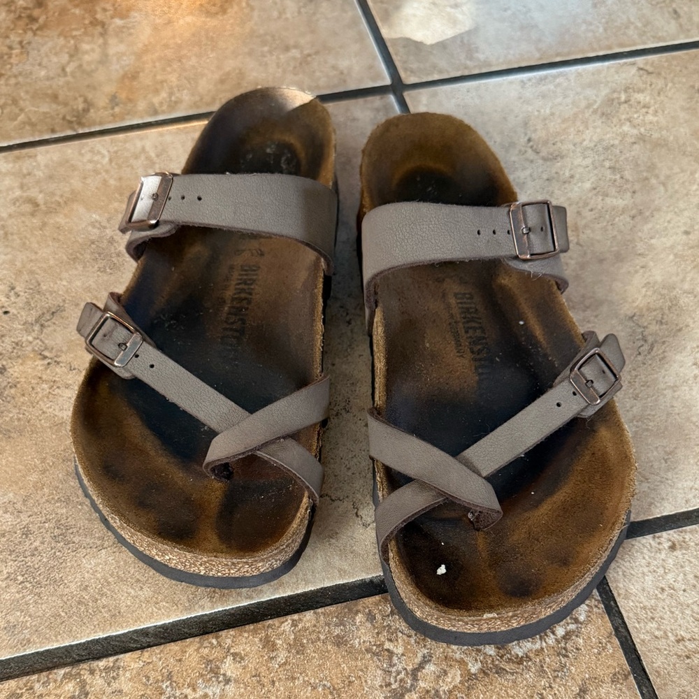 Brown Birkenstock sandals